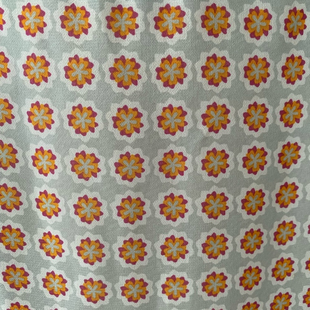 Downeast Multicolor Floral Lined Ruffle Knee Length Cottage Casual Beach Skirt M - Picture 3 of 11